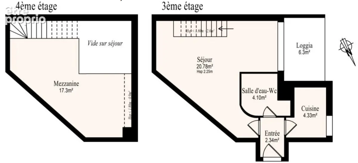 DUPLEX au dernier étage avec loggia. Cave et Parking inclus. - photo 11