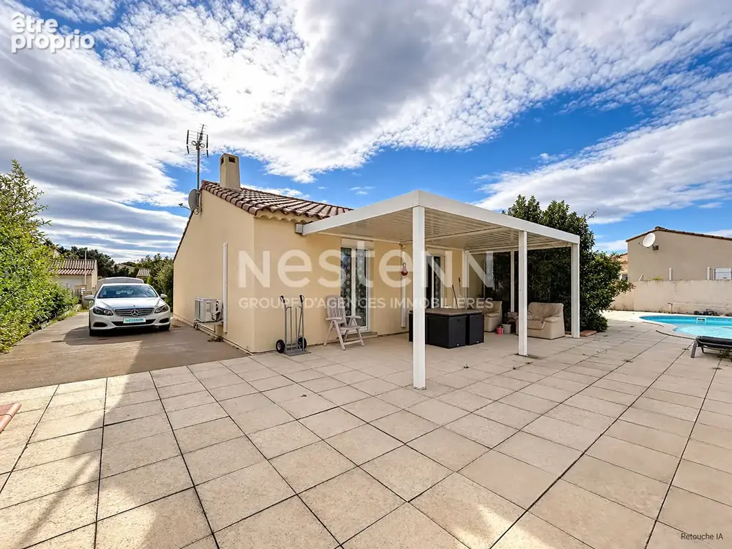 Caves - Maison 4 faces de 92 m² avec piscine et garage - photo 11
