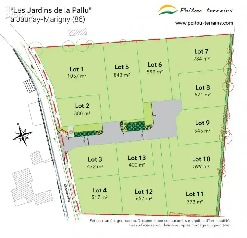 Joli terrain Jaunay Marigny - photo 5