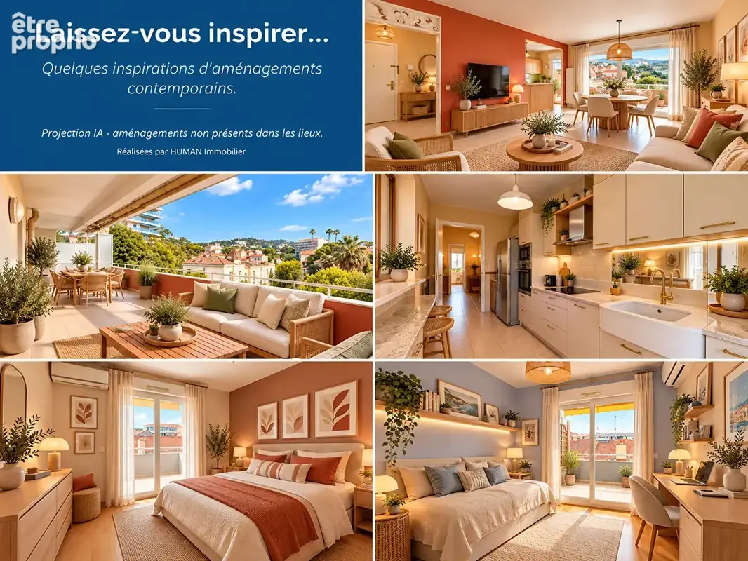Cannes Prado, 3 pièces au dernier étage, 2 terrasses, piscine - photo 12