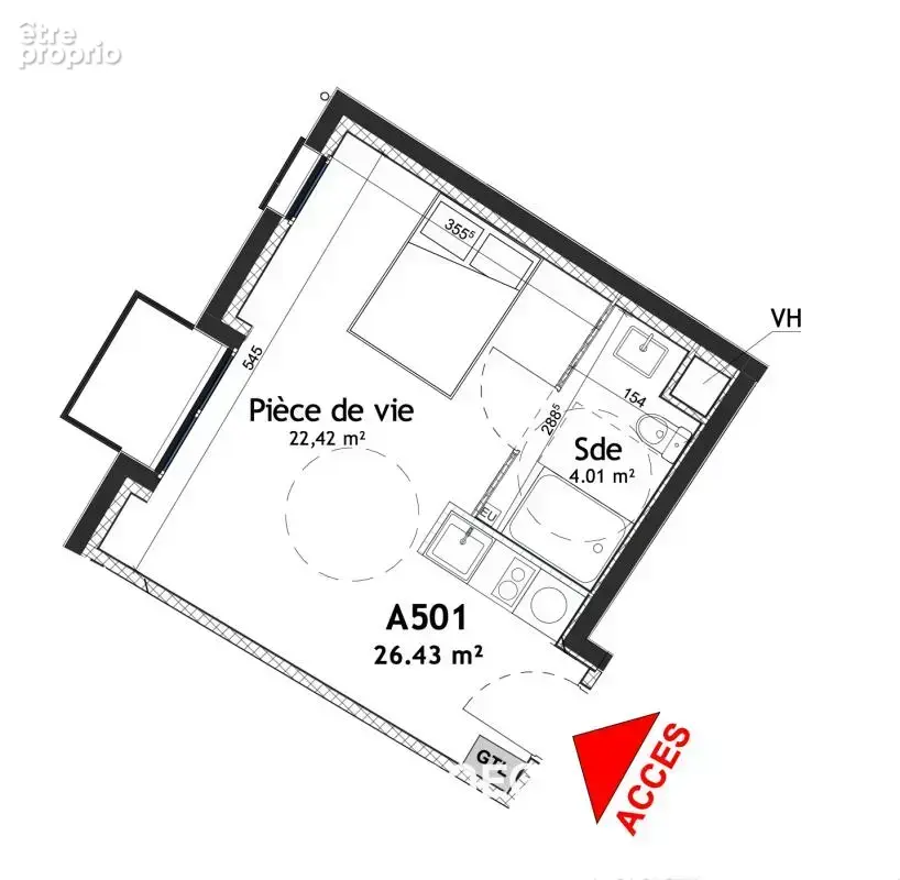 Gentilly- hôpital bicêtre studio  : - photo 3