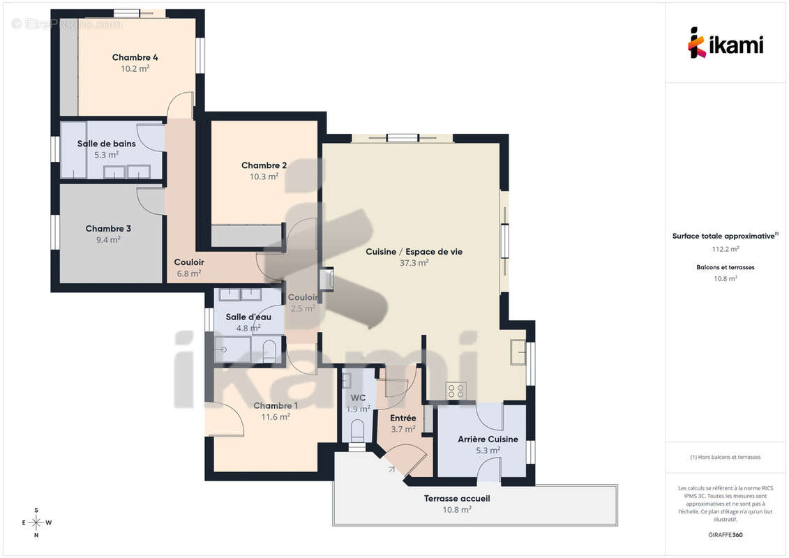 Belle contemporaine 112 m2 Névez, 4 chambres de plain-pied - photo 13
