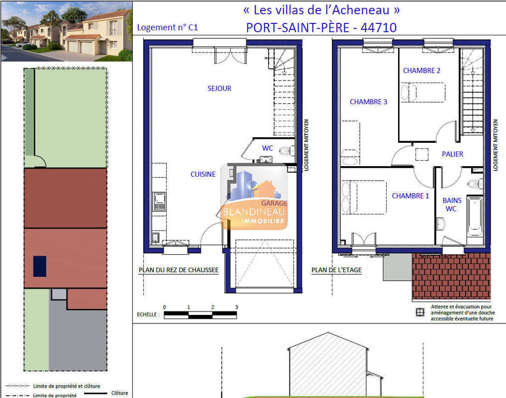 Port st pere - bourg - maison neuve 3 ch + jardin - photo 9