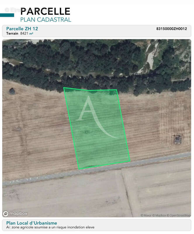 Terrain agricole de 8421 m2 avec eau vinon sur verdon - photo 5