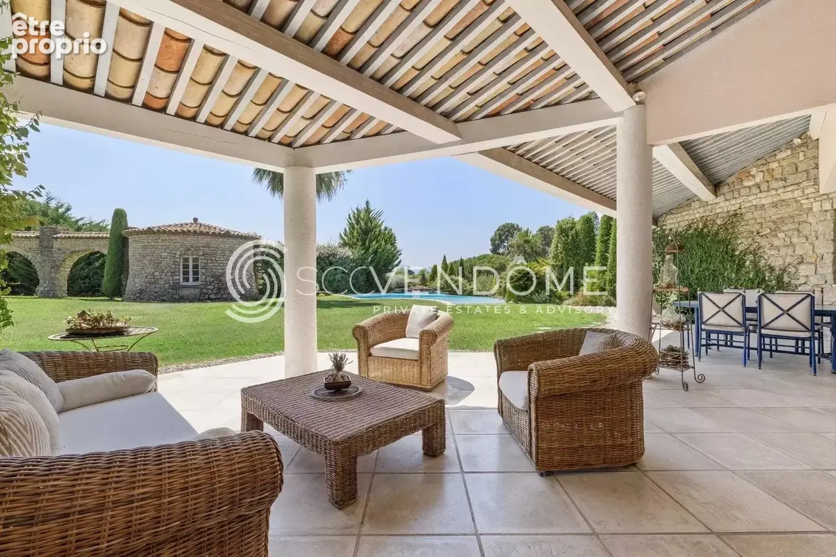 Cannes californie  villa provencale et annexes terrain plat a vendre - photo 4
