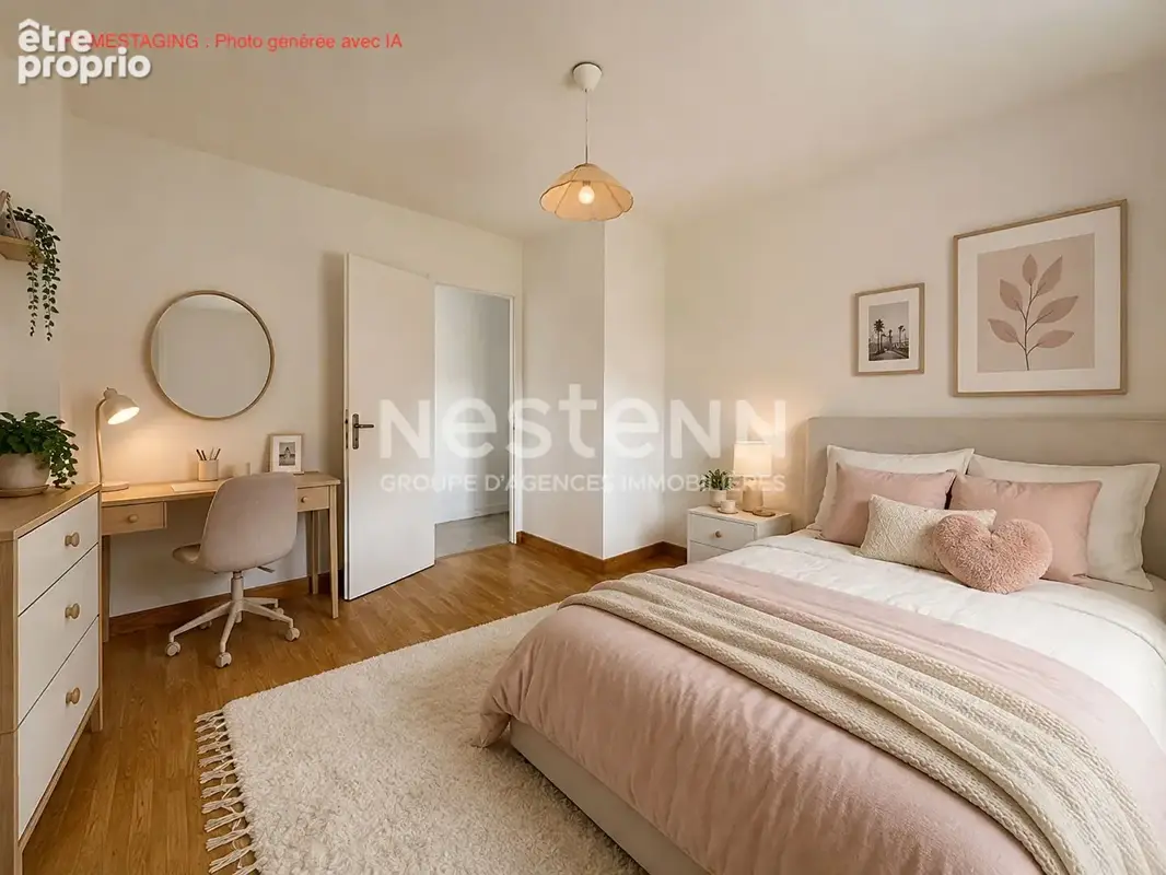 EVRES : Maison de plain pied, 4 pièces, 3 chambres, garage et jardin - photo 14