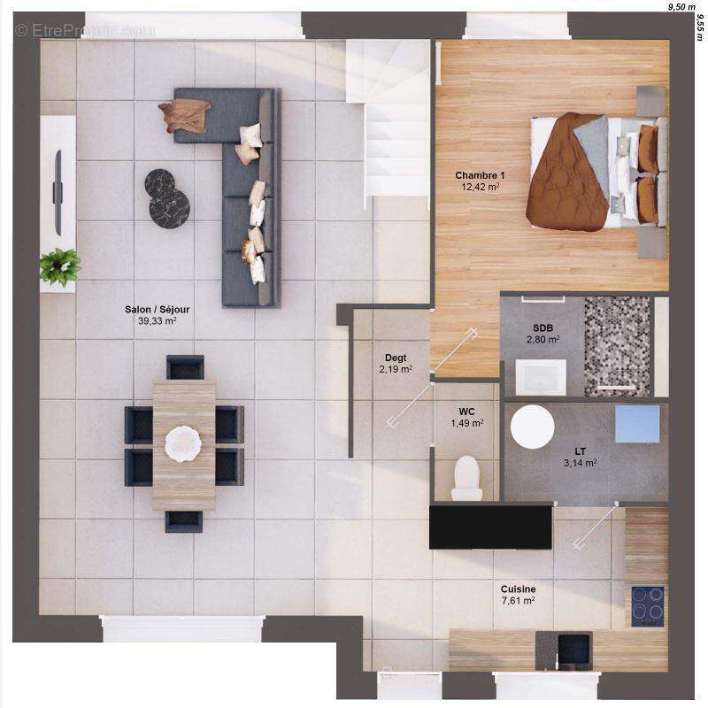 Maison 5 pièces 98 m2 - photo 3