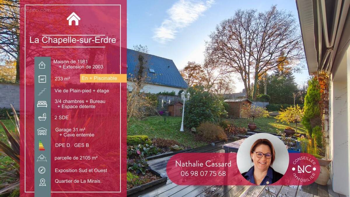 Maison à LA CHAPELLE-SUR-ERDRE