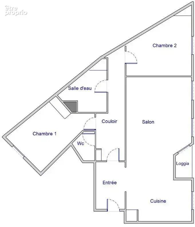 3/4 pieces - dernier etage avec balcon - photo 11