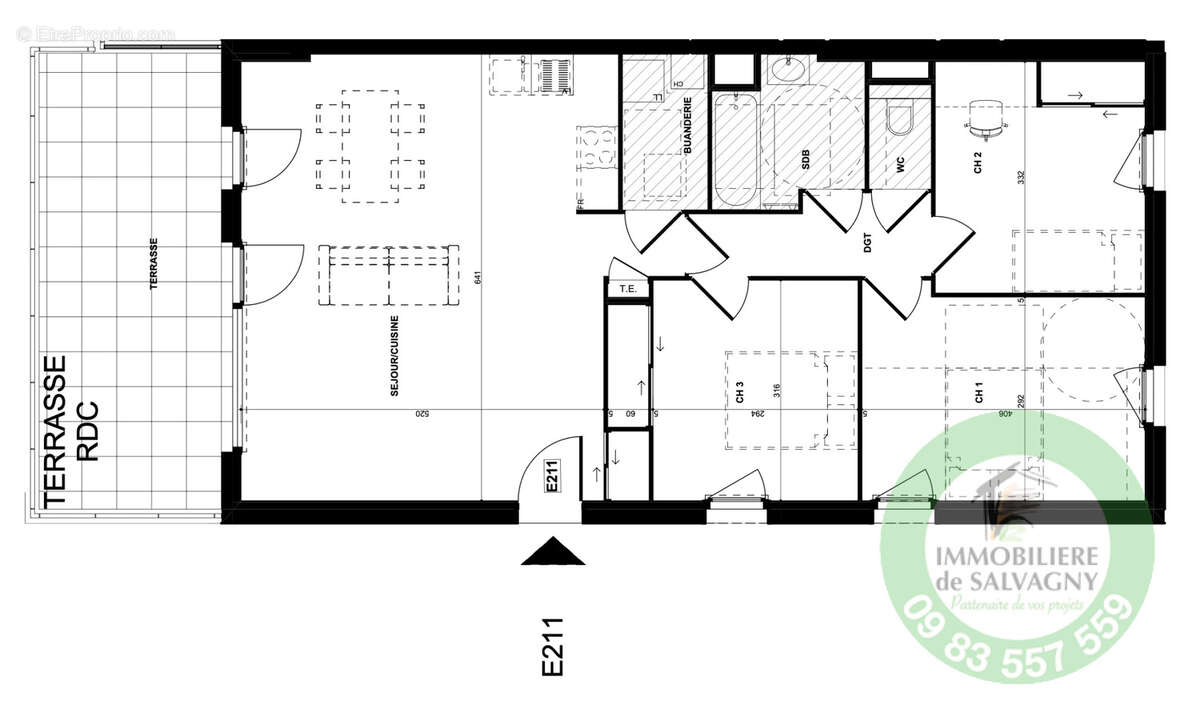 Appartement à LA TOUR-DE-SALVAGNY
