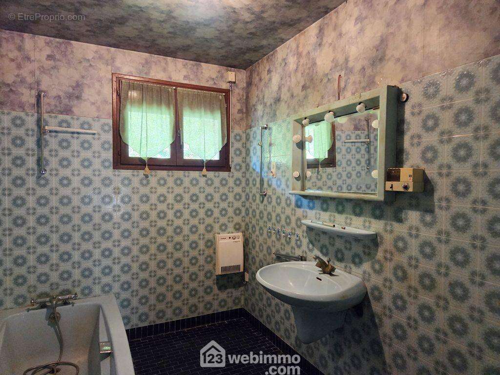 Une salle de bain et un WC séparé s'ajoutent à ce logement. - Maison à GILLY-SUR-ISERE