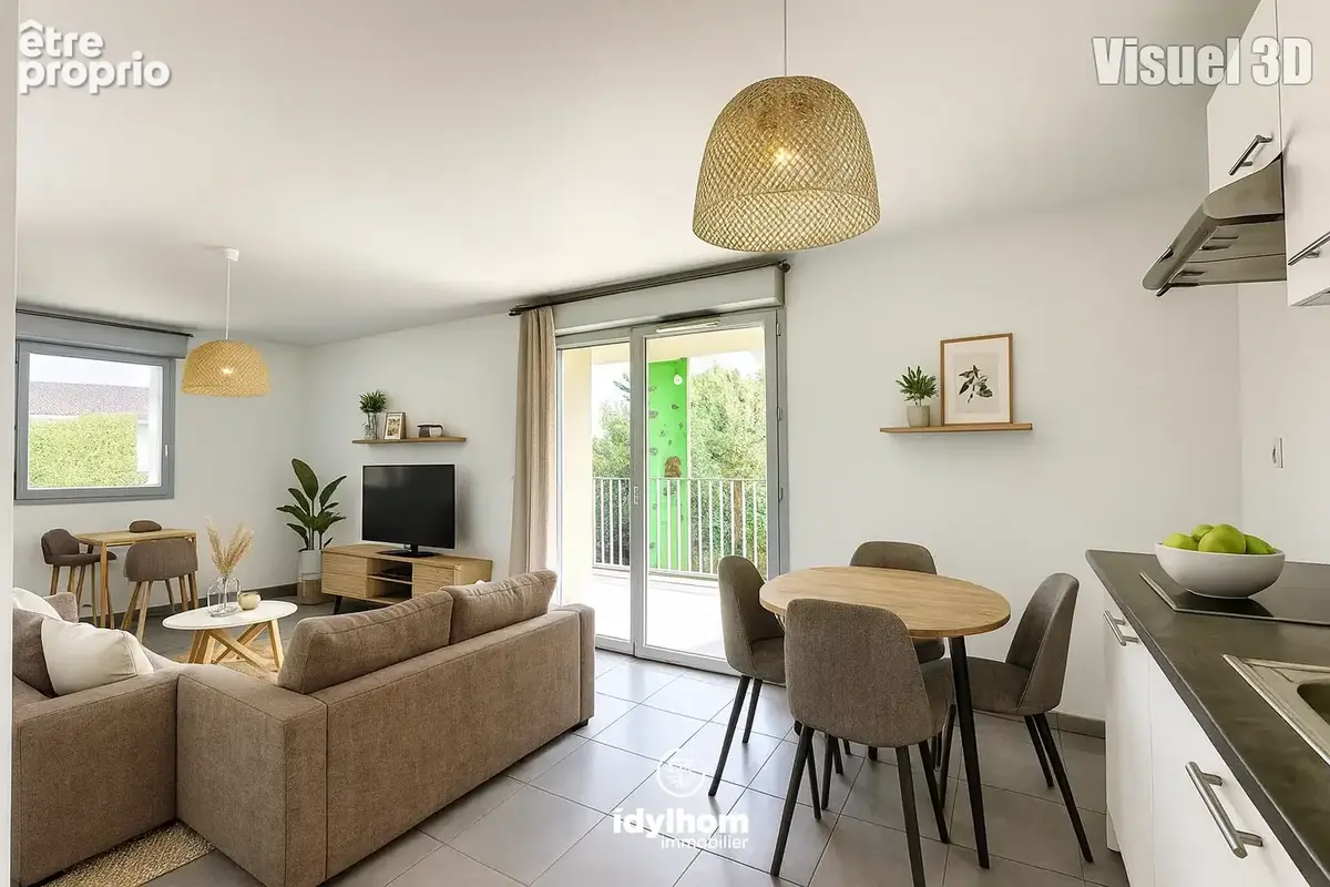 Appartement T3 de 63 m2 avec terrasse et parking   proche métro   Toulouse (31200) - photo 2