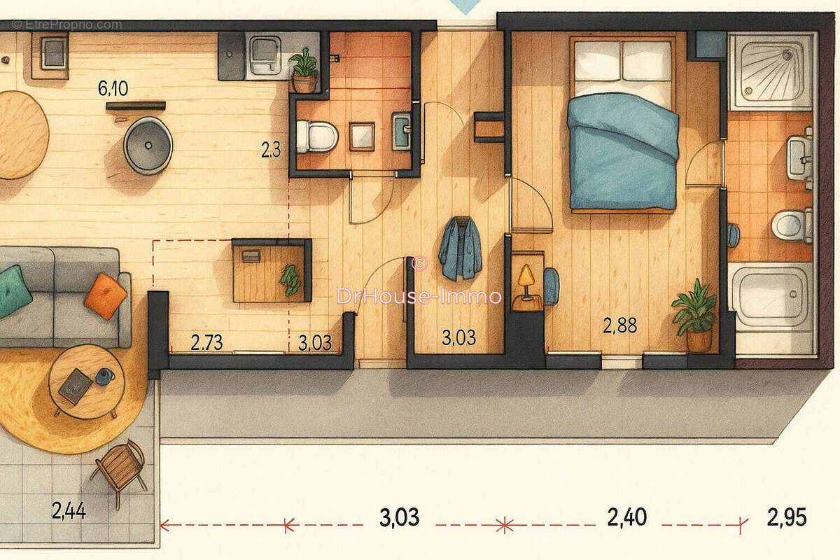 Appartement à SAILLY-SUR-LA-LYS