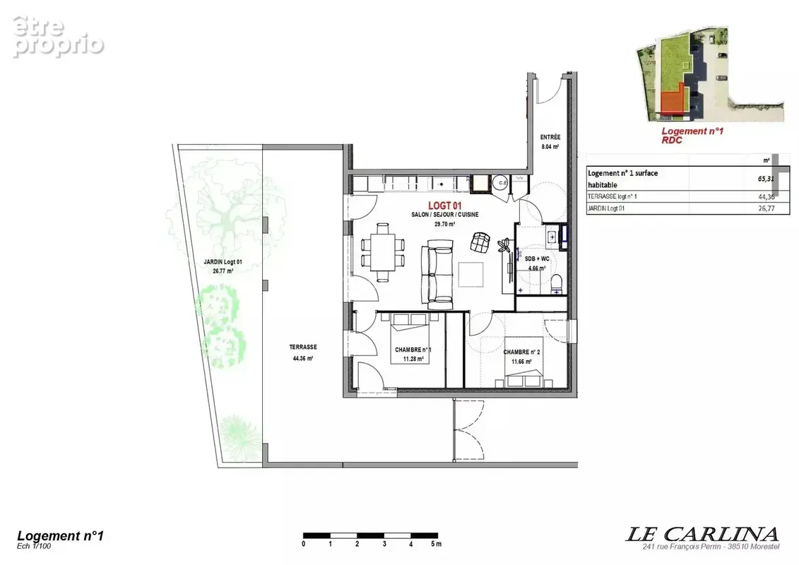 Vente Appartement Morestel(38510) 290 600ï¿œ - photo 2