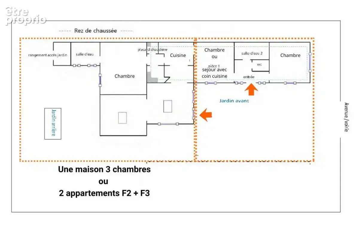 Eaubonne, maison de plain-pied 3 chambres ou 2 appartements - photo 2