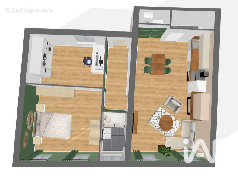 Appartement 62 m² à Negrepelisse  - photo 2