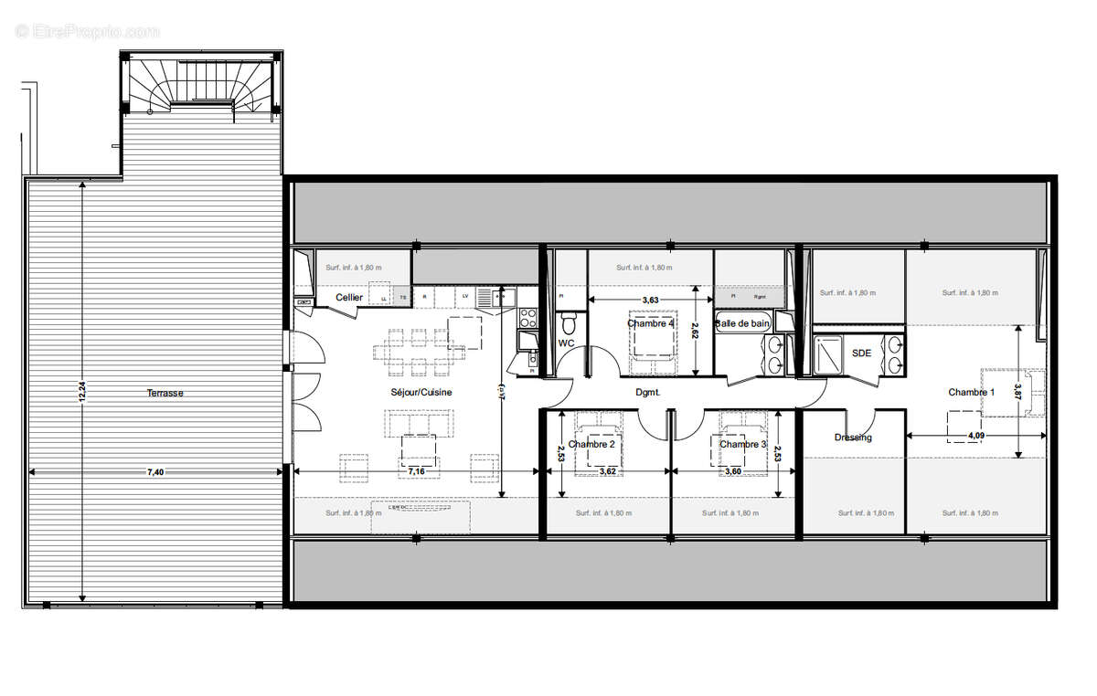 Appartement à MONTRABE