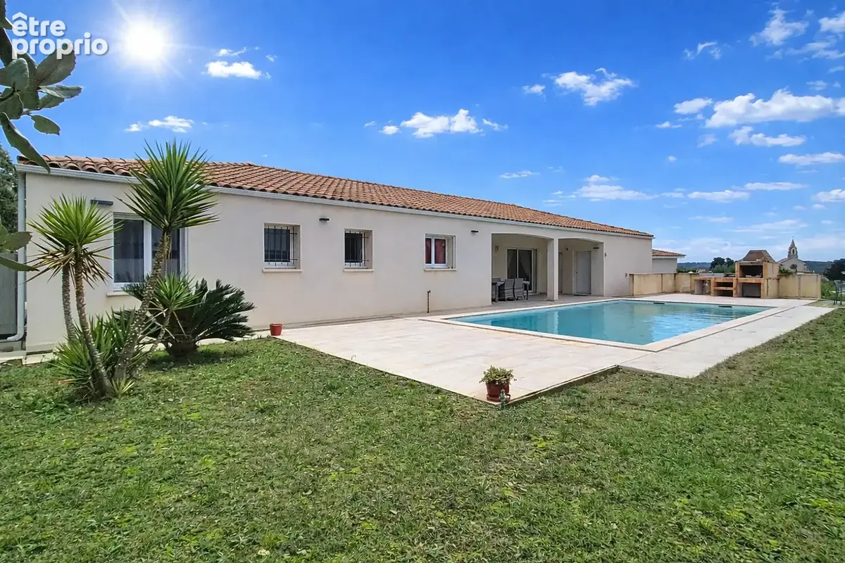 À vendre   Villa de plain-pied avec appartement T2  piscine et grand sous-sol   Saint-Sériès (34400, - photo 3