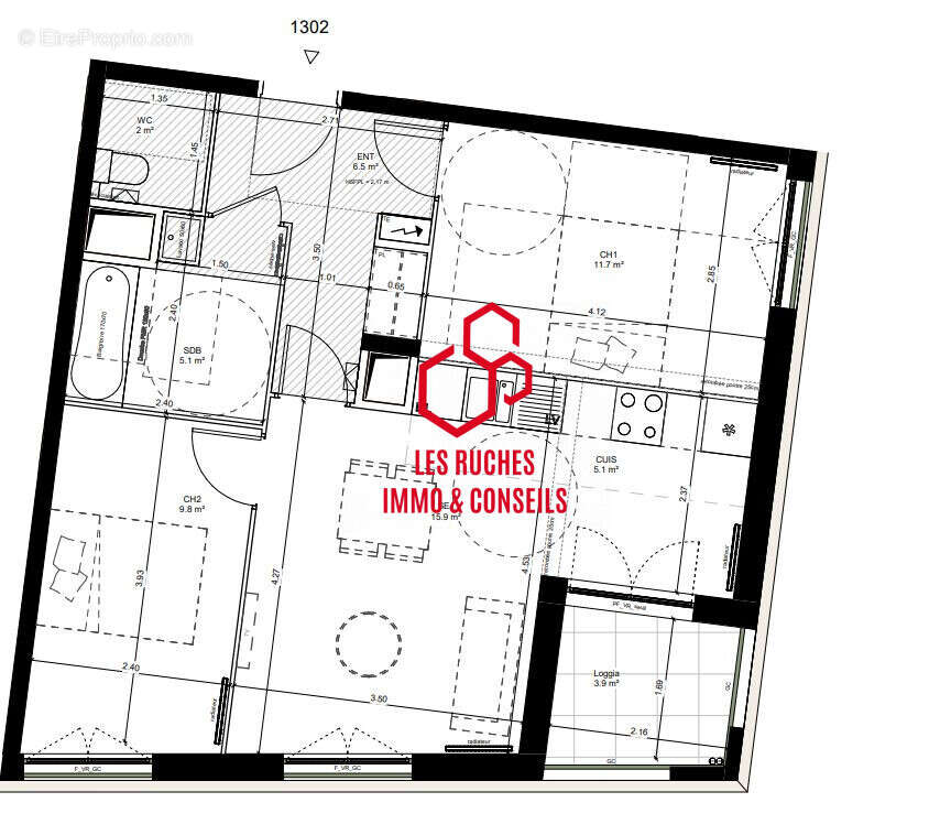 Appartement à CHANTELOUP-LES-VIGNES