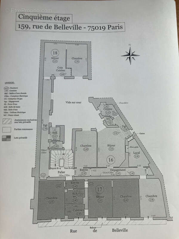 Appartement à PARIS-19E