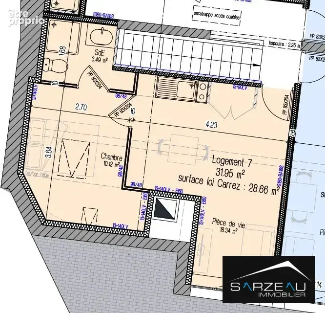 Appartement 2 pièces 29 m² à vendre à Sarzeau (56370) - photo 2