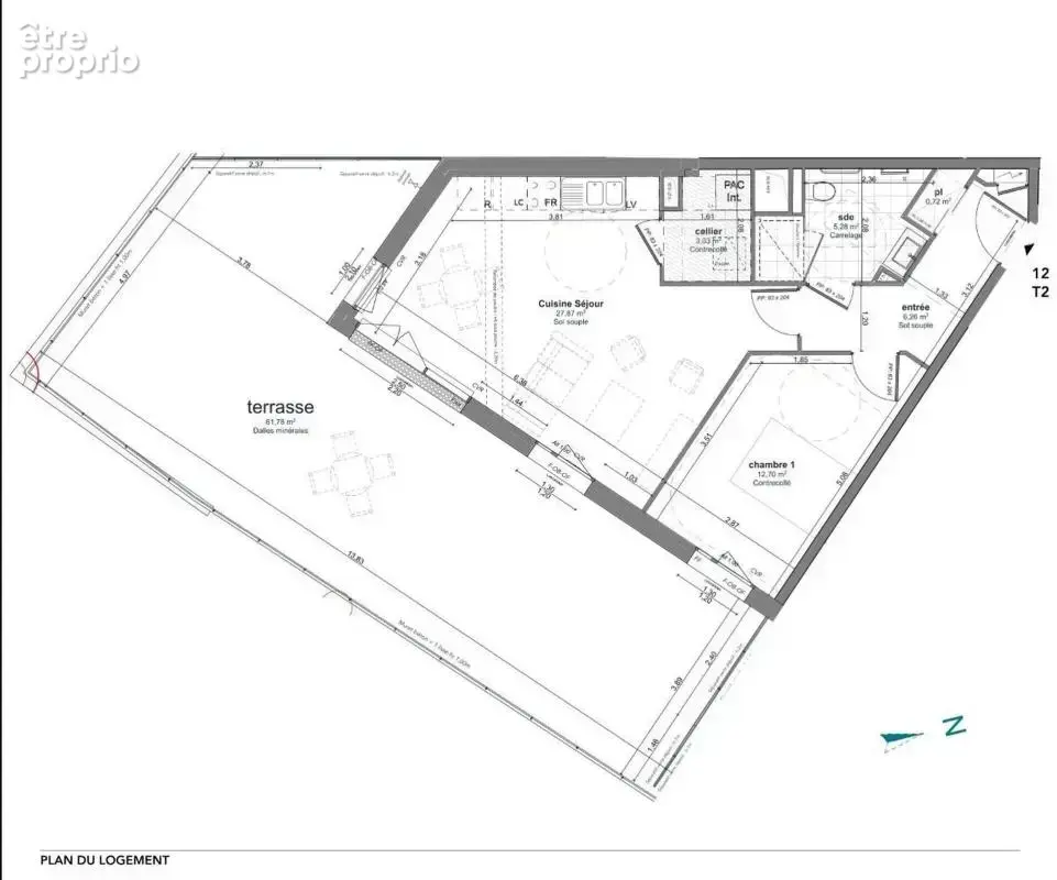 Appartement 2 pièces 55 m² à vendre à Hermanville-Sur-Mer (14880) - photo 2