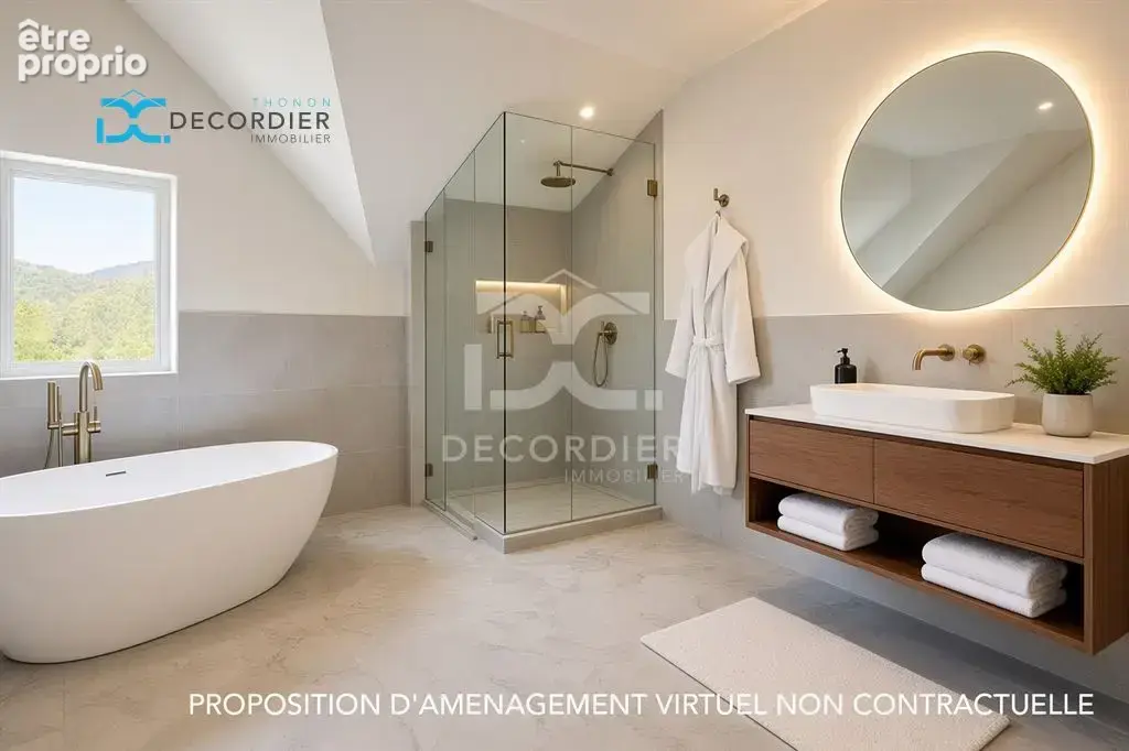 Orcier – maison mitoyenne avec fort potentiel, terrasse et vue montagne 81 m² et 105m² a amenager - photo 20