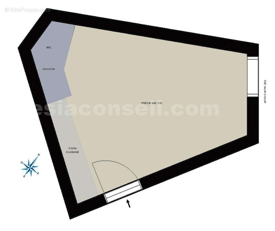 mont23-nive-pl - Appartement à PARIS-14E