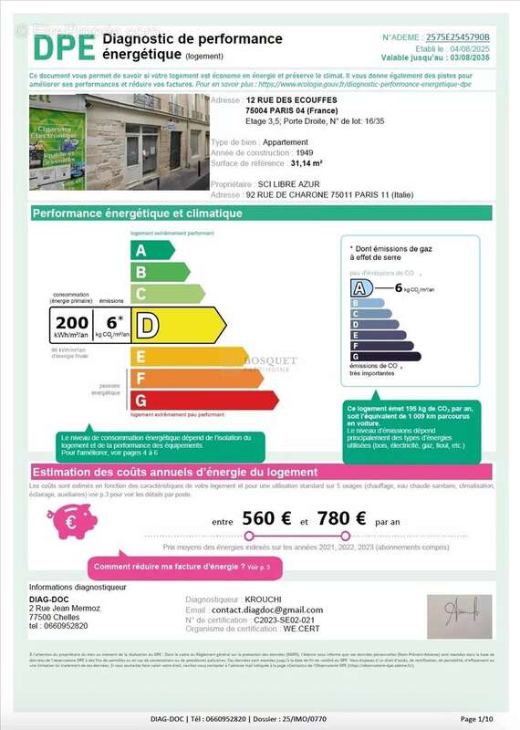 Appartement à PARIS-4E