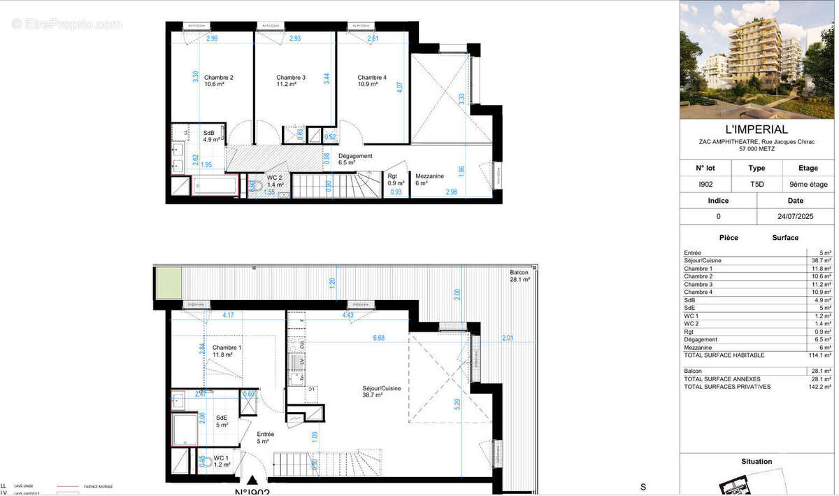 Appartement à METZ