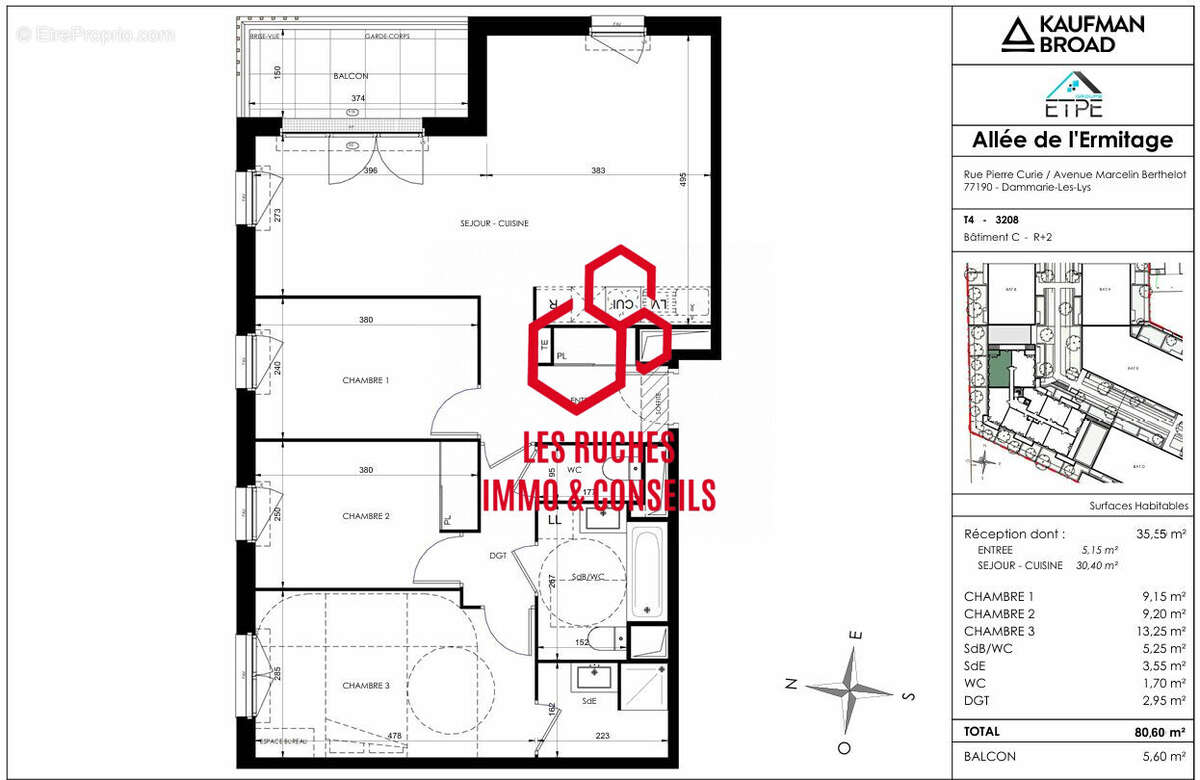 Appartement à DAMMARIE-LES-LYS