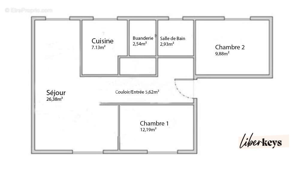 Appartement à SAINTE-GENEVIEVE-DES-BOIS