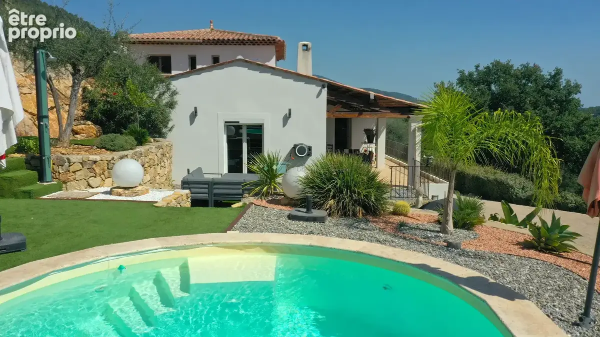 Villa Le Tignet 130 m²  sur terrain de 1500 m² avec piscine et belle vue - photo 3