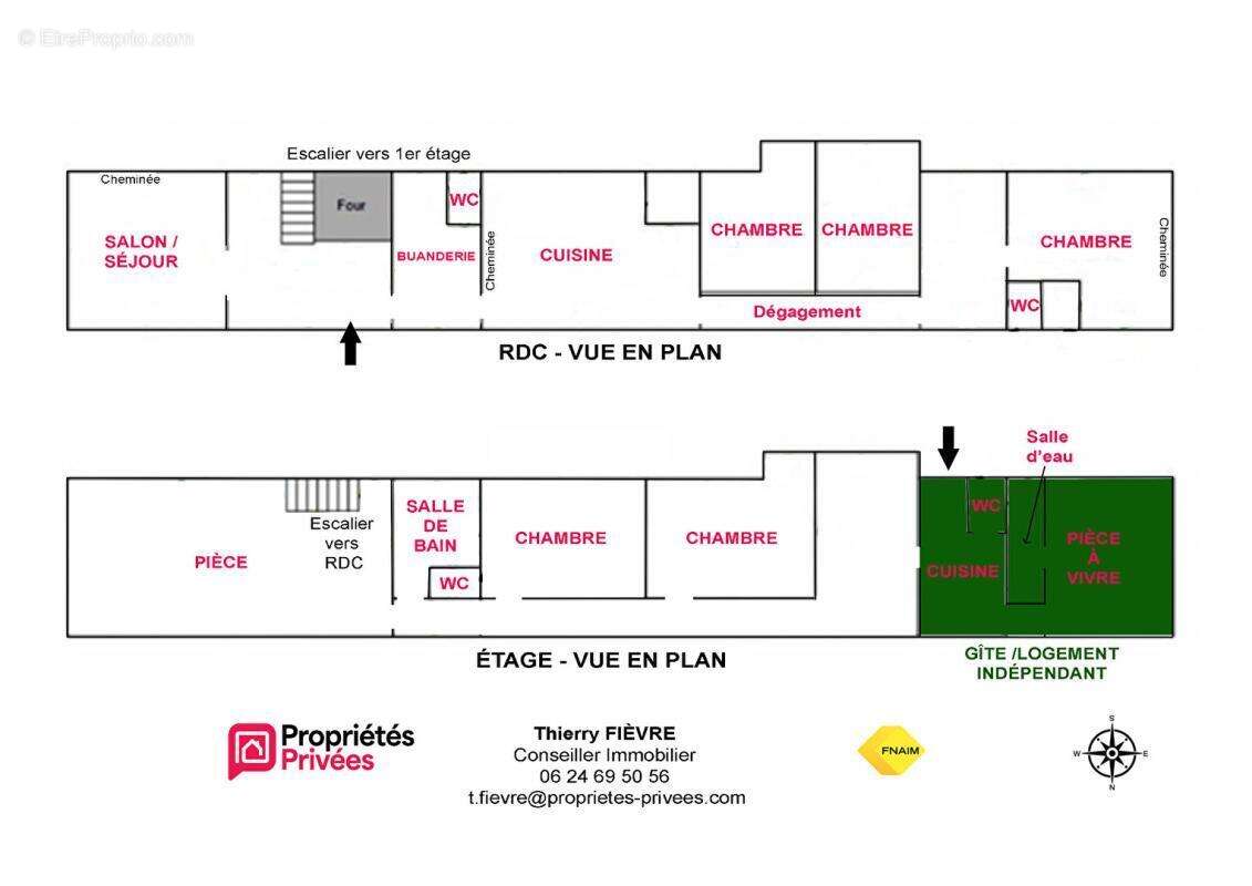 À vendre 86200 Glénouze Maison de 10 pièces 312 m2 avec gîte indépendant, dépendance, terrain, bois et caves - photo 18