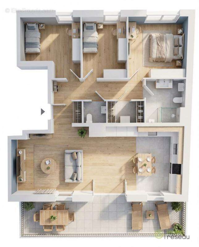 Appartement en résidence - photo 15