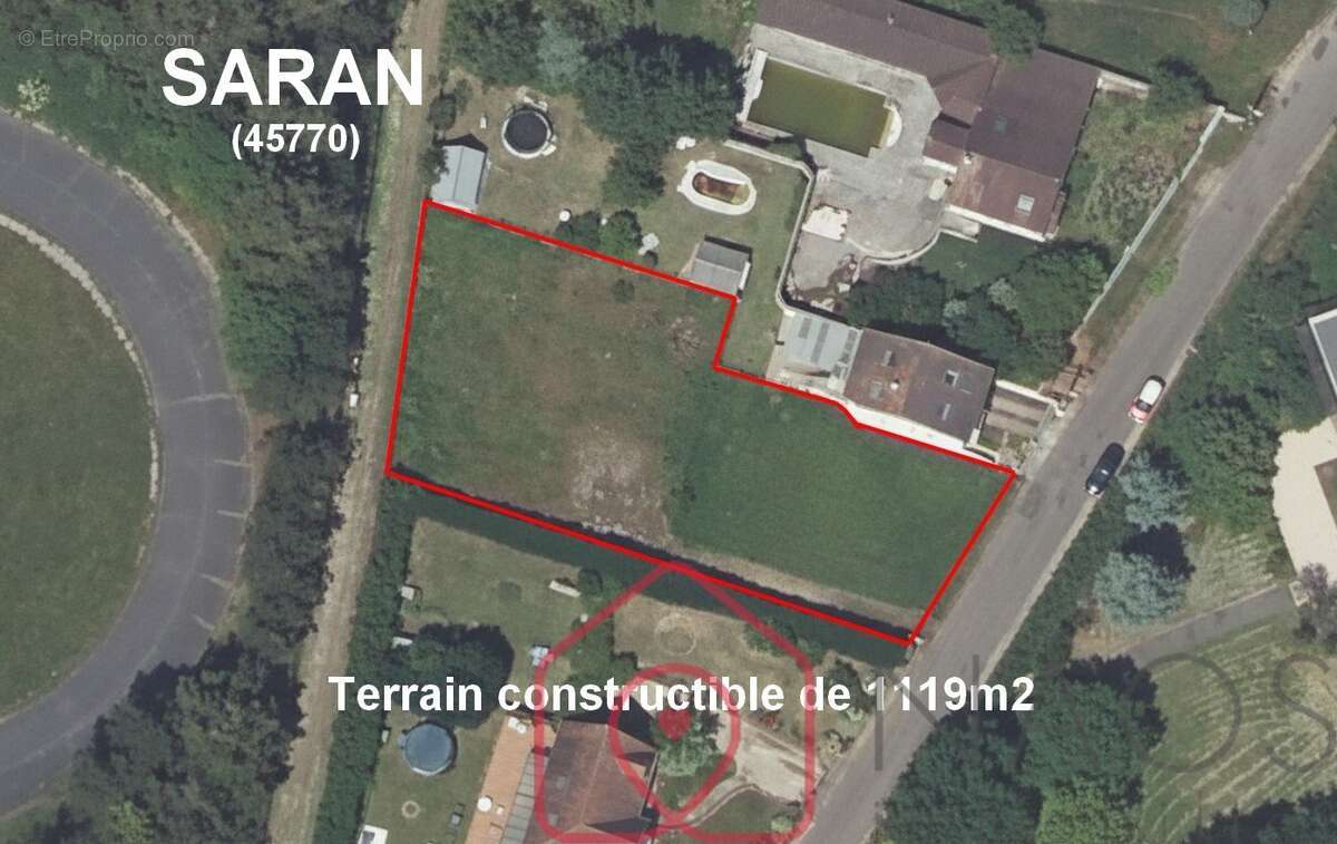 SARAN terrain constructible de 1119m2 clos - photo 4