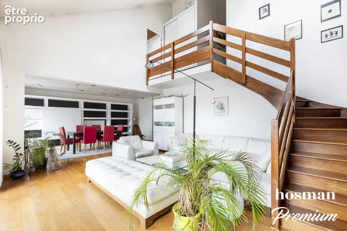 Duplex de 147 m2 - Dernier étage - Traversant et avec un balcon - 4 chambres - Proche canal / Métro église de Pantin - photo 4