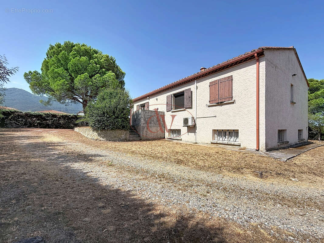 Maison plain pied 4 faces 100m2 - parcelle 3106m2 encore constructible - ( villelongue-dels-monts ) - photo 5
