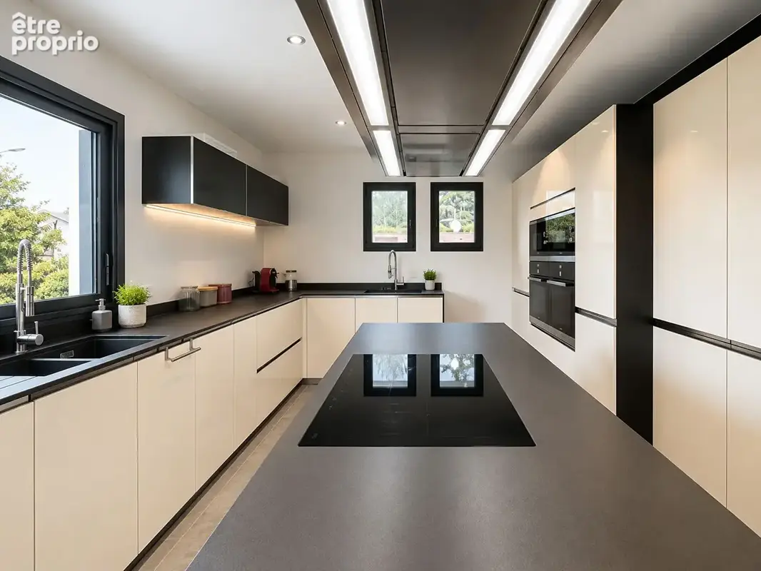 Vétraz-Monthoux ? Maison d'architecte duplex inversé de 220 m² sur terrain de 887 m² - photo 7