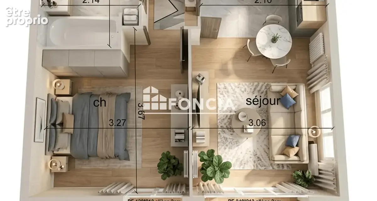 Appartement 1 pièce 35 m² avec parking — Franco-Suisse 2015  Rentabilité 4,4 % - photo 2