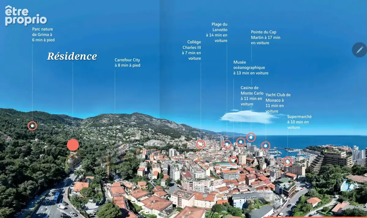 Beausoleil  Aux portes de Monaco  Derniers appartements 2 pièces avec belles terrasses - photo 2