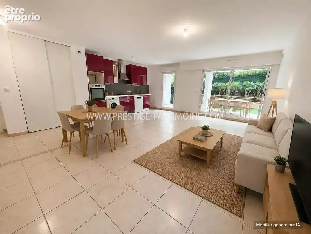 Cannes grand parc - rez de jardin - photo 2