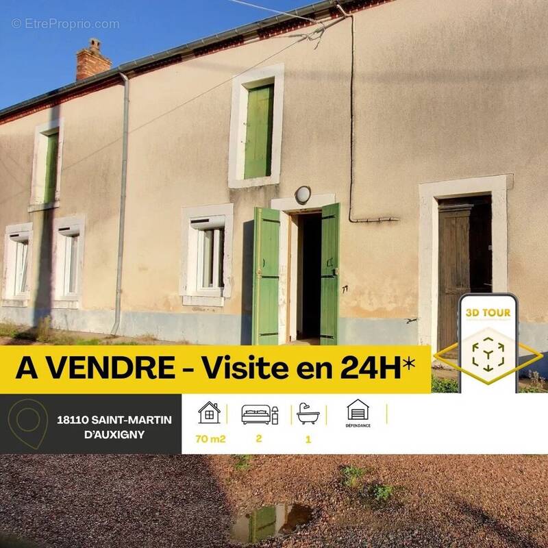 Maison à SAINT-MARTIN-D'AUXIGNY