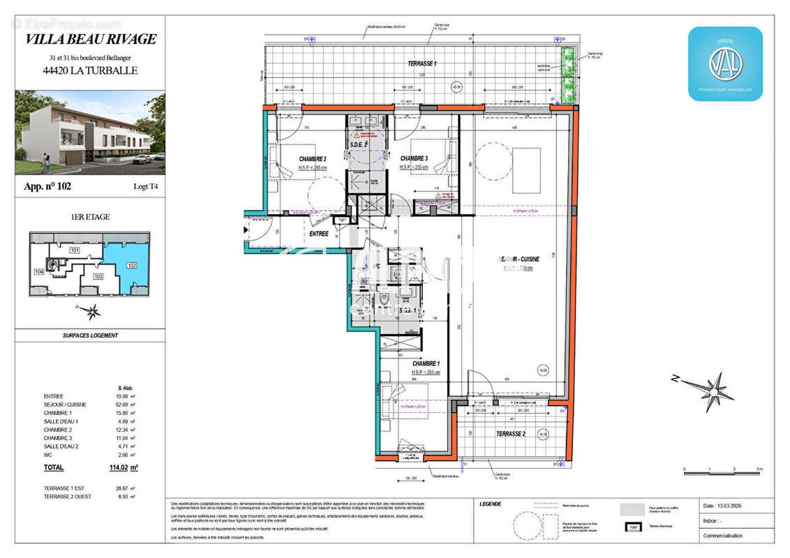 Appartement à LA TURBALLE