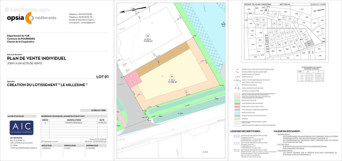 Terrain à POURRIERES
