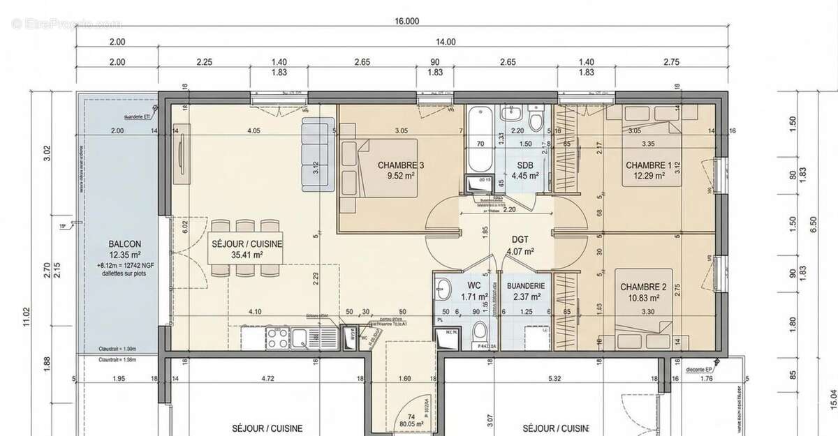 Superbe appartement 4 pièces de 85 m² avec grand balcon, box fermé et prestations modernes – Vénissieux Paul Bert - photo 4