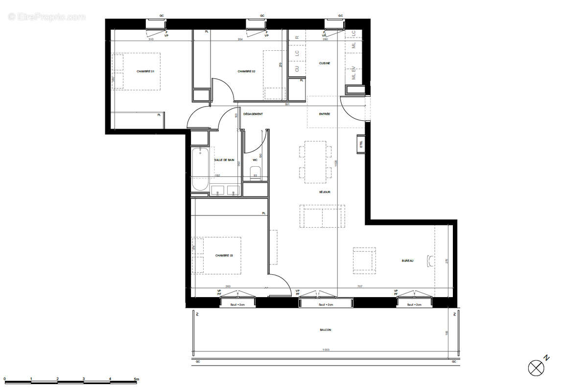 Appartement à TOULOUSE