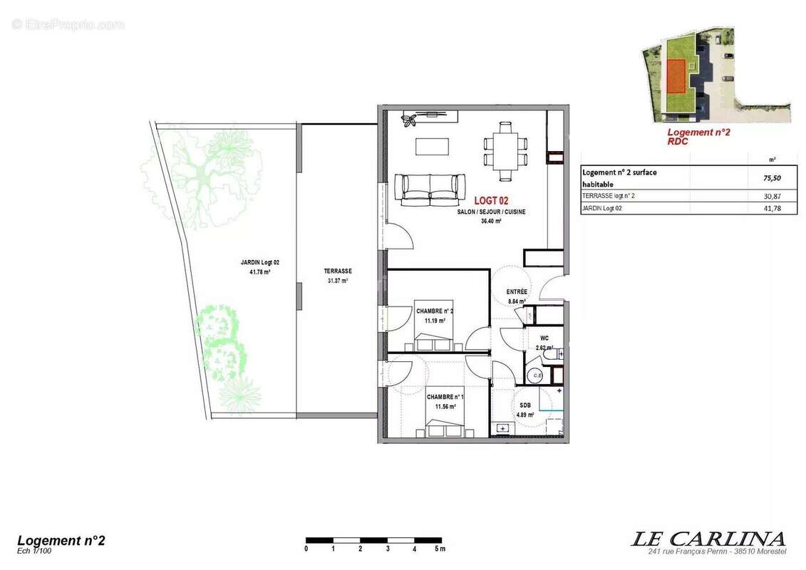 Appartement à MORESTEL