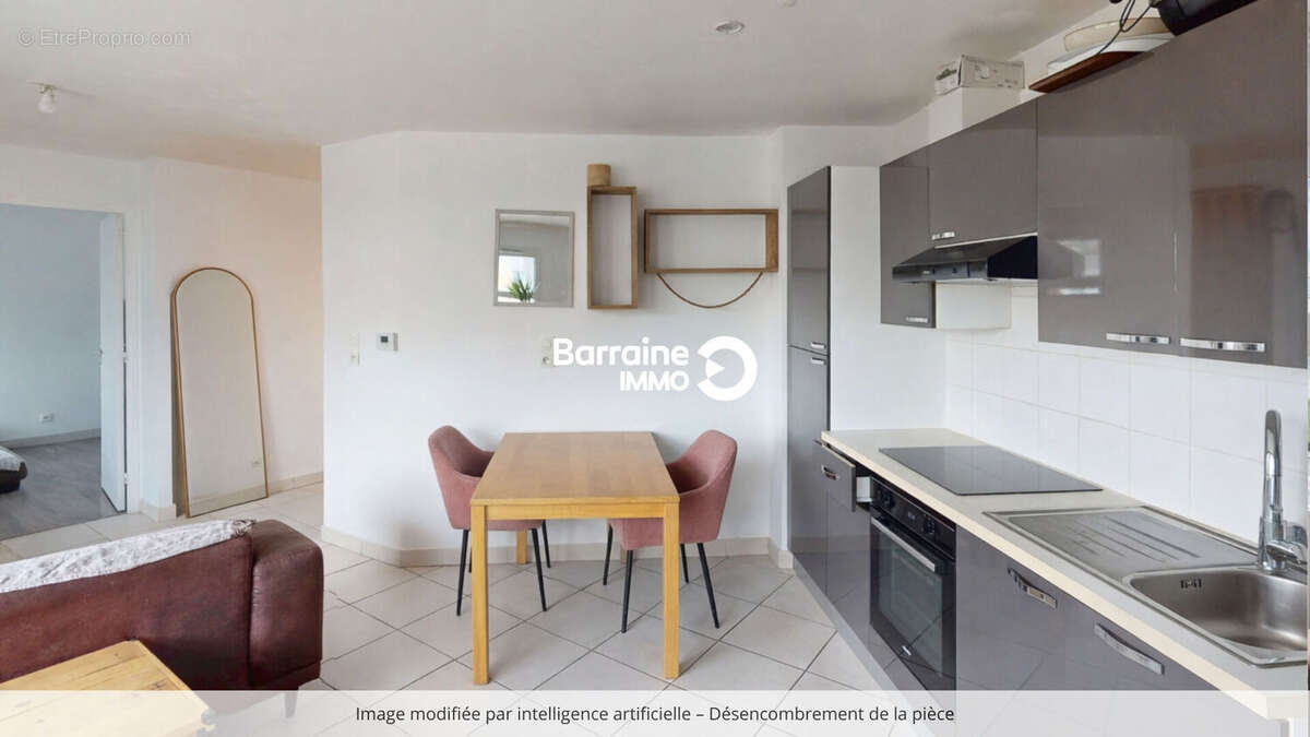 En exclusivité barraine immo appartement t2 de 42,80 m² à brest parking couvert ref : ps00321-th - photo 2