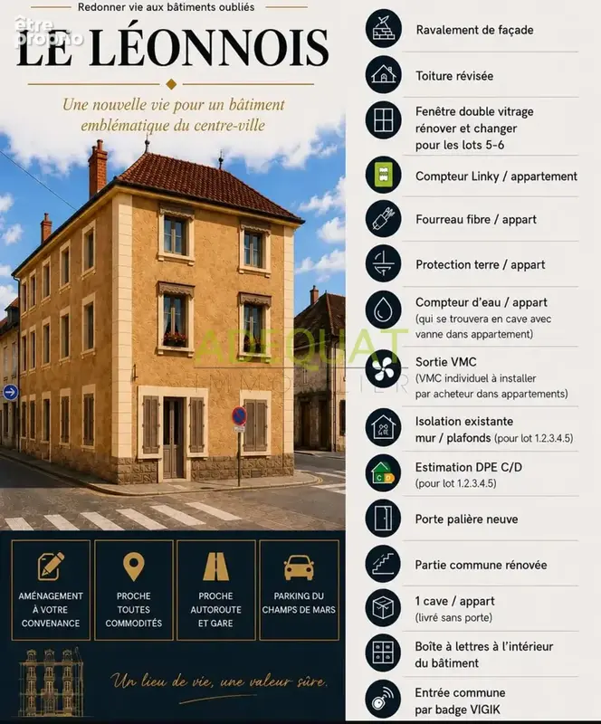 APPARTEMENT  T3 au dernier étage avec combles + cave  A RENOVER - photo 11